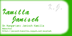 kamilla janisch business card